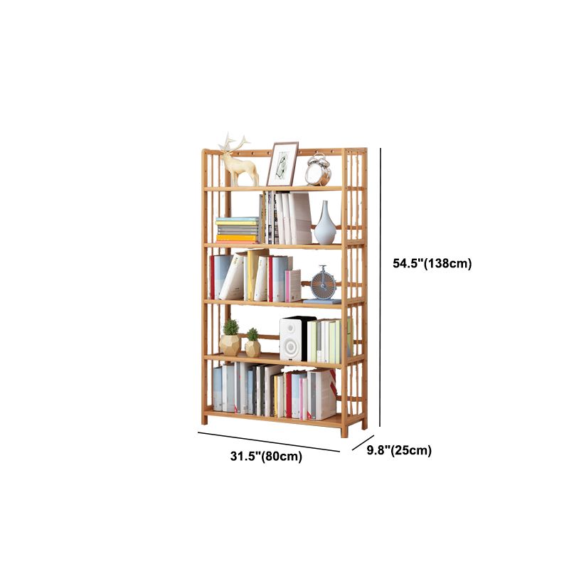 Modernes natürliches Buchregal Bambus offenes Regalbuch für Zuhause