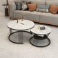 Round Nesting Coffee Table Minimalist Coffee Table for Living Room Clearhalo 'Coffee & Accent Tables' 'Coffee Tables' 'coffee_tables' 'furn' 'furn_coffee_tables' 'Furniture' 'Living Room Furniture' 1200x1200_6bd66336-1165-47d3-995f-ae1e762428c8