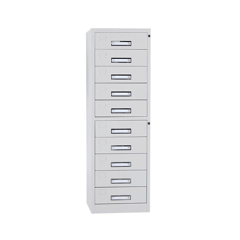 File Cabinet Metal Light Gray Vertical Locking Drawers File Cabinet for Office Clearhalo 'Filing Cabinets' 'filling_cabinets' 'furn' 'furn_filling_cabinets' 'Furniture' 'Office Furniture' 1200x1200_6bd70282-588c-49e8-82cc-d4e02e8b11be