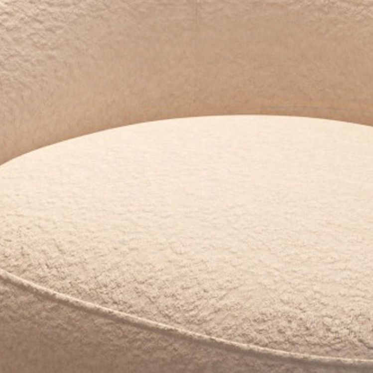 Zeitgenössischer weißer Wolle Hangarm gekrümmtes Sofa für Wohnzimmer