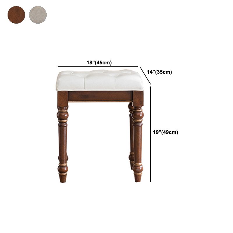 Table de vanité de maquillage victorien avec commode de tabouret avec tiroirs de rangement pour chambre à coucher