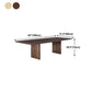 Rectangle Dining Table Modern Oak Solid Wood Double Pedestal Dining Table Clearhalo 'Dining Tables & Seating' 'Dining Tables' 'dining_table' 'furn' 'furn_dining_table' 'Furniture' 'furniture_dining_table' 'Kitchen & Dining Furniture' 1200x1200_6bdc242f-4bbc-4e97-a8d0-ff402cdda7c3