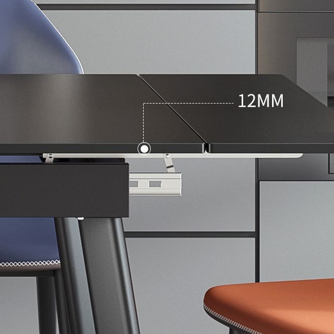 Industrial Rectangle Shape Table Black Sintered Stone Dining Table with 4 Legs Base Clearhalo ' dining_table' 'Dining Tables & Seating' 'Dining Tables' 'furn' 'furn_dining_table' 'Furniture' 'furniture_dining_table' 'Kitchen & Dining Furniture' 'kitchen&dining_furn' 'kitchen' 'kitchen_dining_table' 1200x1200_6bdc5dfe-80c5-446e-bdc8-15b75f29a9d3