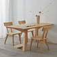 Modern Style Dinette Set 1/2/4/5 Pcs Rectangle Solid Wood Dinette Table with Chair