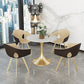 Round Sintered Stone Dining Table Traditional Luxury Tulip Table Clearhalo 'Dining Tables & Seating' 'Dining Tables' 'dining_table' 'furn' 'furn_dining_table' 'Furniture' 'furniture_dining_table' 'Kitchen & Dining Furniture' 'kitchen' 'kitchen_dining_table' 1200x1200_6be164e7-ba51-4174-b227-c8e350955342
