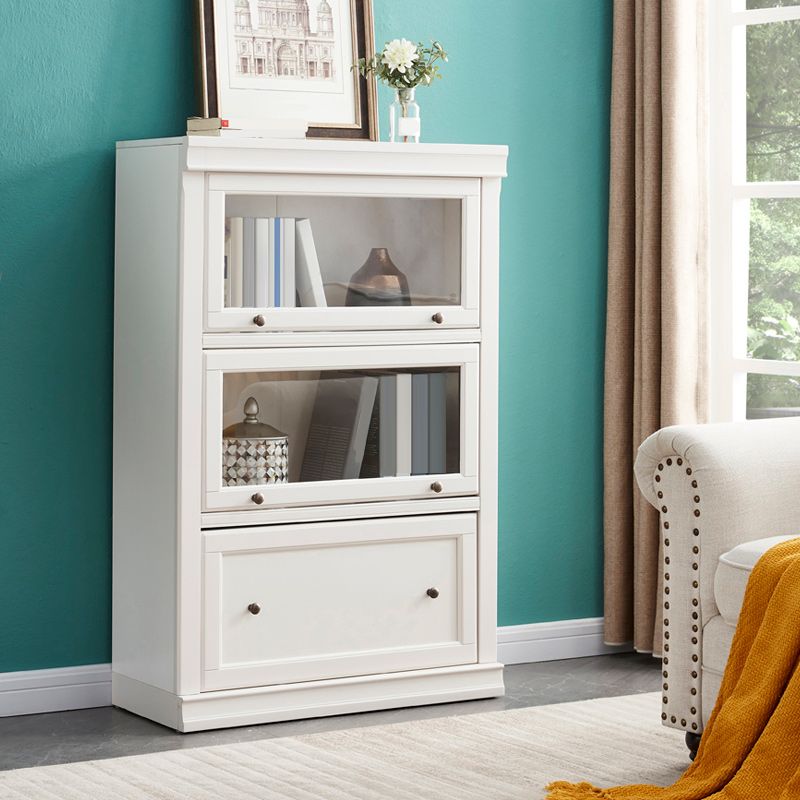 Contemporary Bookshelf With Doors Vertical Bookcase for Office Use Clearhalo 'Bookcases' 'furn' 'furn_bookcases' 'Furniture' 'furniture_bookcases' 'Office Furniture' 1200x1200_6be49e78-3cb5-444d-966b-90db3dc9267f