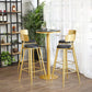 Glam Gold Metal Bar Table 21.6"W Round Top Marble Bistro Table for Breakroom Clearhalo 'Bar Furniture' 'Bar Tables' 'bar_tables' 'furn' 'furn_bar_tables' 'Furniture' 'furniture_bar_tables' 'Kitchen & Dining Furniture' 'kitchen&dining_furn' 'kitchen' 1200x1200_6be5512b-194a-4d99-aff4-b513cd62ee88