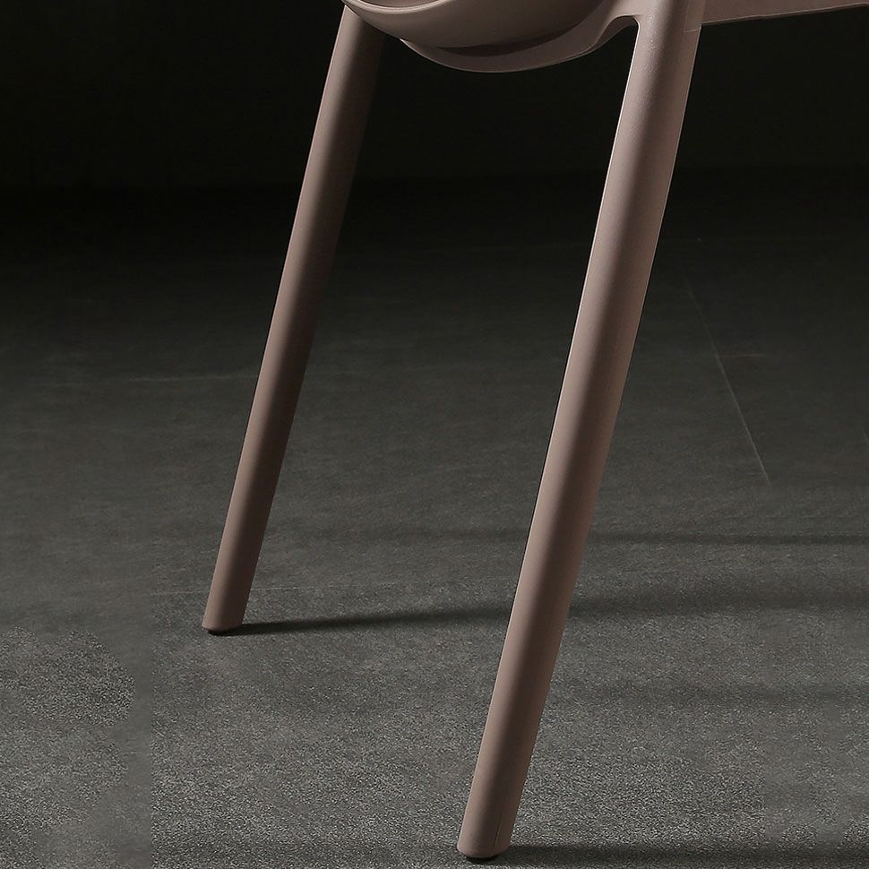 Scandinavian Style Open Back Dining Side Chair Plastic Dining Armless Chair for Home Clearhalo ' kitchen&dining_furn' 'Dining Chairs' 'Dining Tables & Seating' 'dining_chair' 'furn' 'furn_dining_chair' 'Furniture' 'furniture_dining_chair' 'Kitchen & Dining Furniture' 'kitchen' 1200x1200_6be62d55-832e-4485-8992-6785007f76a8