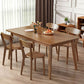 Rectangle Modern Dining Table Brown Tone Fixed Table with Rubberwood Solid Wood Clearhalo ' dining_table' 'Dining Tables & Seating' 'Dining Tables' 'furn' 'furn_dining_table' 'Furniture' 'furniture_dining_table' 'Kitchen & Dining Furniture' 'kitchen&dining_furn' 'kitchen' 'kitchen_dining_table' 1200x1200_6be62faf-3401-46f1-b589-a03ee94e16b1