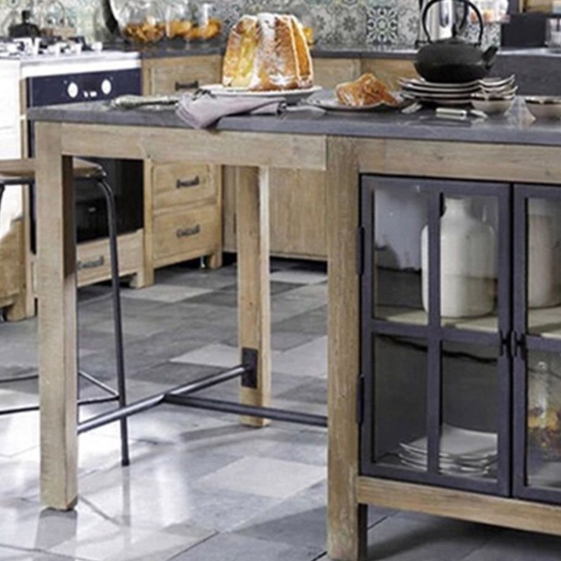 Modern Kitchen Island Table with Storage Cabinet Pine Wood Prep Table Clearhalo 'furn' 'furn_kitchen_islands_carts' 'Furniture' 'Kitchen & Dining Furniture' 'Kitchen Islands & Carts' 'kitchen_islands_carts' 1200x1200_6be6dc17-3c4f-4efd-91d4-353cfa77d374