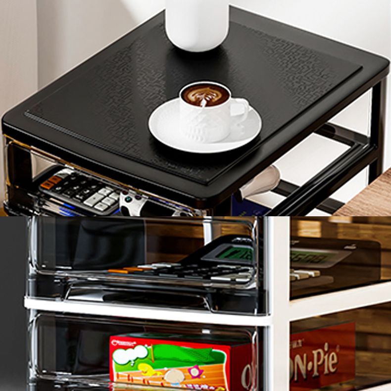 Archivo del archivador Cajones de plástico verticales contemporáneos Archivo transparente