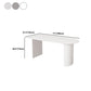 Contemporary Half-Circle Office Desk White Writing Desk for Home Clearhalo 'furn' 'furn_office_desk' 'Furniture' 'Office Desks' 'Office Furniture' 'office_desk' 1200x1200_6be7950f-27ee-4cfe-a8ae-134790627e8b