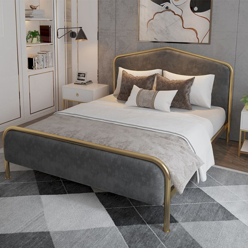 Farmettole per letto in metallo moderno standard con testiera e pedana