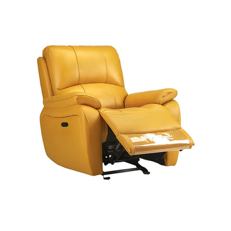 Moderne recliner stoel USB -ladingpoort vaste kleur Standaardrecliner