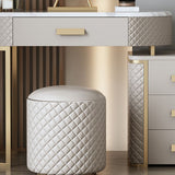 Glamour mit Schubladen Marmor beleuchteter Spiegel mit Stuhl Makeupa -Eitelkeitstisch