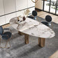 Traditional Luxury Oval Dining Site Table Gold Tripod Base Dining Table Clearhalo 'Dining Tables & Seating' 'Dining Tables' 'dining_table' 'furn' 'furn_dining_table' 'Furniture' 'furniture_dining_table' 'Kitchen & Dining Furniture' 'kitchen' 'kitchen_dining_table' 1200x1200_6bebdaa7-de93-4dda-bd75-69004ef6eb7a