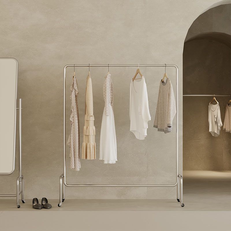 Albero della sala in acciaio della sala mentale moderna con appendiabiti di ricino