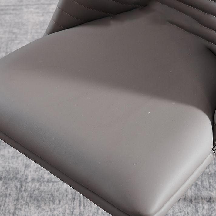 Faux Leather Dining Chair Parsons Upholstered Chair for Dining Room Clearhalo 'Dining Chairs' 'Dining Tables & Seating' 'dining_chair' 'furn' 'furn_dining_chair' 'Furniture' 'Kitchen & Dining Furniture' 1200x1200_6bed0021-8bf8-4e99-a9b4-8b6d7f557922