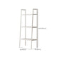 Scandinavian Open Back Bookshelf Ladder Metal Bookcase with Shelves