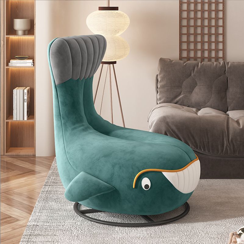 Azzurità imbottita contemporanea con sedia Parsons delle gambe nere