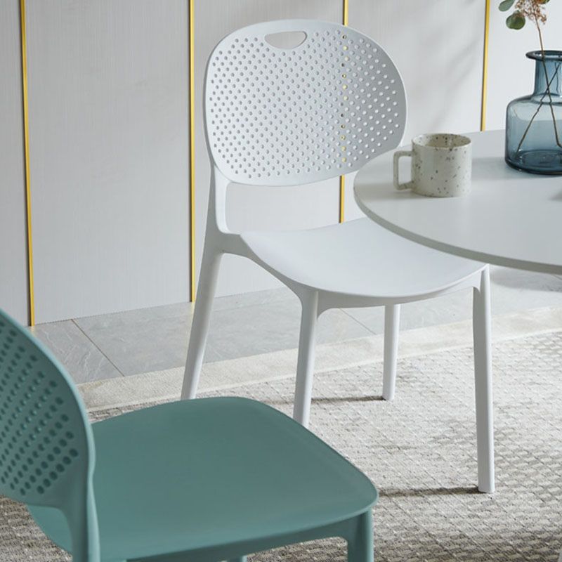 Modern Stackable Chairs Dining Armless Chair with Plastic Legs for Kitchen Clearhalo ' kitchen&dining_furn' 'Dining Chairs' 'Dining Tables & Seating' 'dining_chair' 'furn' 'furn_dining_chair' 'Furniture' 'furniture_dining_chair' 'Kitchen & Dining Furniture' 'kitchen' 1200x1200_6bf22e11-03b2-4356-b95a-35f66bbca659