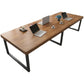 Pine Wood Meeting Table Industrial Rectangle Office Working Table Clearhalo 'furn' 'furn_office_desk' 'Furniture' 'Office Desks' 'Office Furniture' 'office_desk' 1200x1200_6bf268bb-40f8-477e-9dd4-cabc8d19e2e7