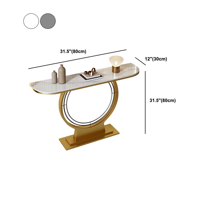 Glam Hall Piedistale Slace Mezza luna Resistente alla console Resistente a graffi