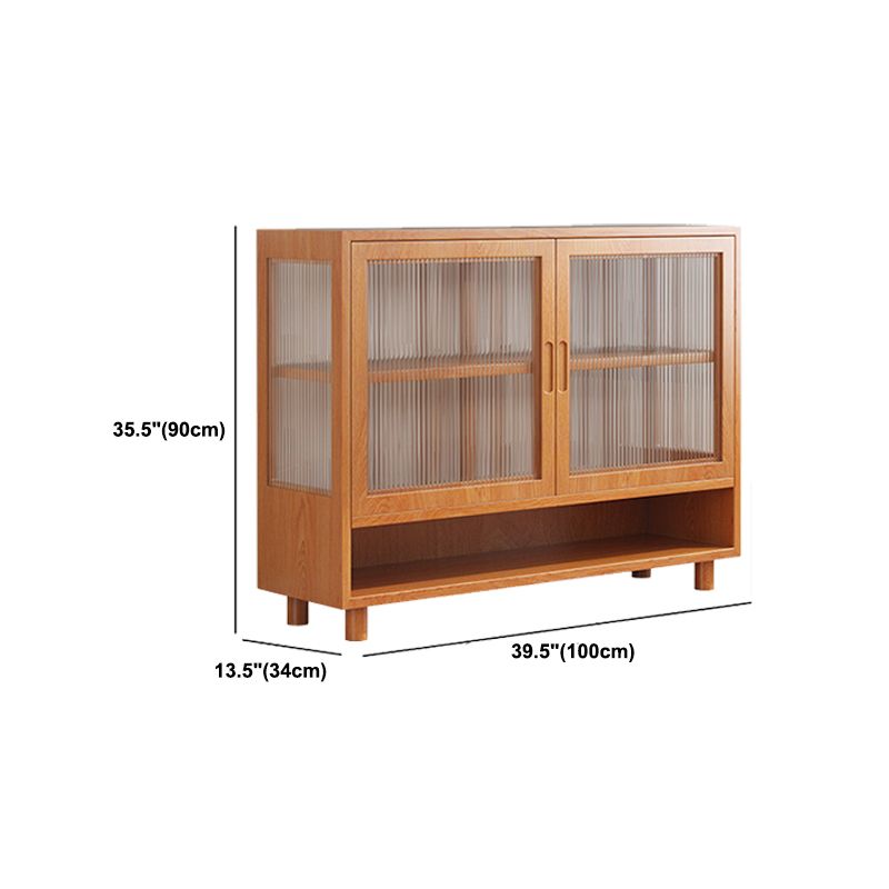 Brown Solid Wood Buffet Server Contemporary Dining Server for Kitchen Clearhalo 'buffet_sideboard' 'Buffets & Sideboards' 'furn' 'furn_buffet_sideboard' 'Furniture' 'Kitchen & Dining Furniture' 1200x1200_6bf3afbf-b02d-41f6-ab49-9b657f7b4eae