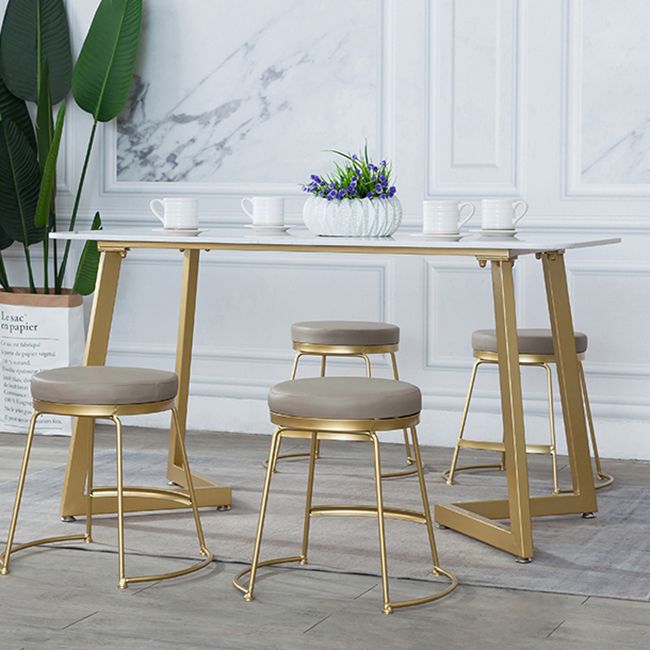 Glam 1/2/5 Pieces Dining Table and Chairs Rectangle Dining Table Set Clearhalo 'Dining Room Sets' 'Dining Tables & Seating' 'dining_room_set' 'furn' 'furn_dining_room_set' 'Furniture' 'furniture_dining_room_set' 'Kitchen & Dining Furniture' 'kitchen&dining_furn' 'kitchen' 1200x1200_6bf4c4e9-f5c7-4191-b06e-2b7fda034a05