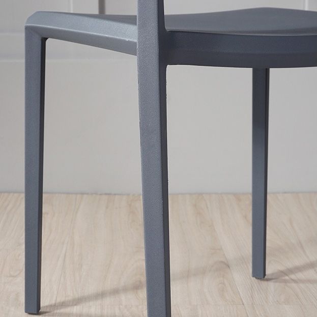 Nordic Style Armless Plastic Dining Room Chairs Open Back Dining Side Chair Clearhalo ' kitchen&dining_furn' 'Dining Chairs' 'Dining Tables & Seating' 'dining_chair' 'furn' 'furn_dining_chair' 'Furniture' 'furniture_dining_chair' 'Kitchen & Dining Furniture' 'kitchen' 1200x1200_6bf74f5a-f694-4a8c-afe2-753afacac03d