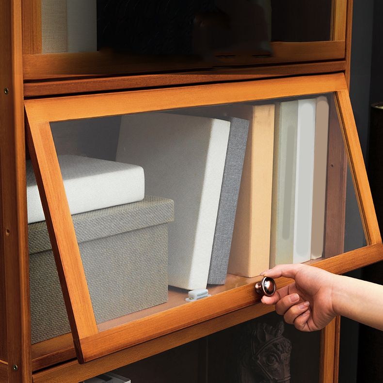 Modern Brown Book Shelf Bamboo Bedroom Shelf Bookcase with Cabinets Clearhalo 'Bookcases' 'furn' 'furn_bookcases' 'Furniture' 'Office Furniture' 1200x1200_6bf7bd62-0aca-4944-a8dc-6d811862974c