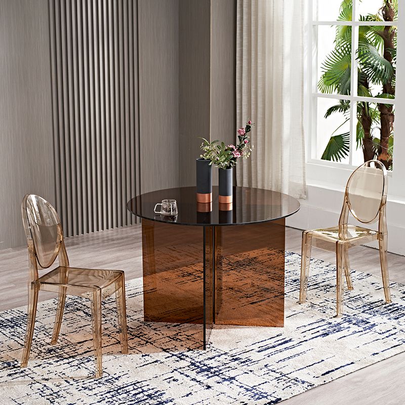 Modern Style Dinner Room Table Glass Dining Table for Home Use Clearhalo ' dining_table' 'Dining Tables & Seating' 'Dining Tables' 'furn' 'furn_dining_table' 'Furniture' 'furniture_dining_table' 'Kitchen & Dining Furniture' 'kitchen&dining_furn' 'kitchen' 'kitchen_dining_table' 1200x1200_6bf7f15a-55ed-4c71-a890-d0f86c4a0b49
