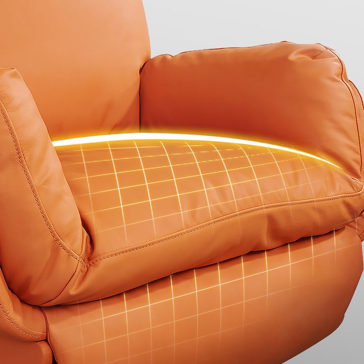 Orange Standard Recliner Power-Push Botton Recliners Position Lock Clearhalo 'Chairs & Seating' 'furn' 'furn_recliners' 'Furniture' 'Living Room Furniture' 'Recliners' 1200x1200_6bf8f2e3-a160-4c2b-84ac-68749cd2e5c9