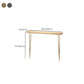 Rectangle Shape Contemporary Console Table Natural Console Sofa Table with 2 Legs