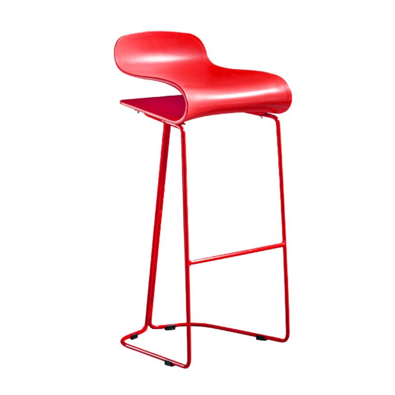 Scandinavian Restaurant Footrest Stool Matte Finish Plastic Bar Stool Clearhalo 'Bar Furniture' 'Bar Stools' 'bar_stools' 'furn' 'furn_bar_stools' 'Furniture' 'furniture_bar_stools' 'Kitchen & Dining Furniture' 1200x1200_6bf9ebd9-7ebf-436d-97e7-b69a85a17494