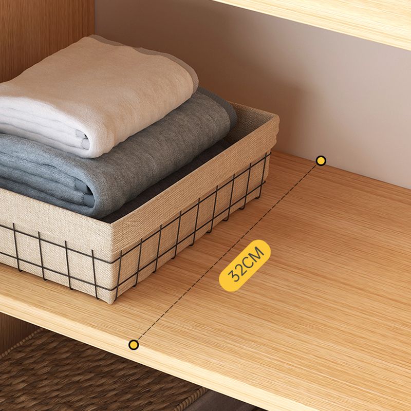 Scandinavian Natural Wood Storage Chest with Drawers for Home