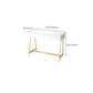 15.74" Wide Makeup Vanity Desk Bright White  Vanity Tables with 2 Storage Drawers