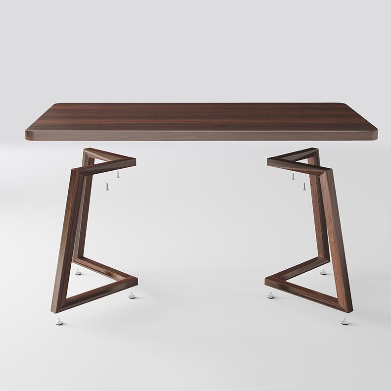 Wooden Modern Dining Room Set with Double Pedestal Base Formal Table Set for Home Use Clearhalo 'Dining Room Sets' 'Dining Tables & Seating' 'dining_room_set' 'furn' 'furn_dining_room_set' 'Furniture' 'furniture_dining_room_set' 'Kitchen & Dining Furniture' 'kitchen&dining_furn' 'kitchen' 1200x1200_6bfcf33a-104b-474f-9d65-dfb657a08994