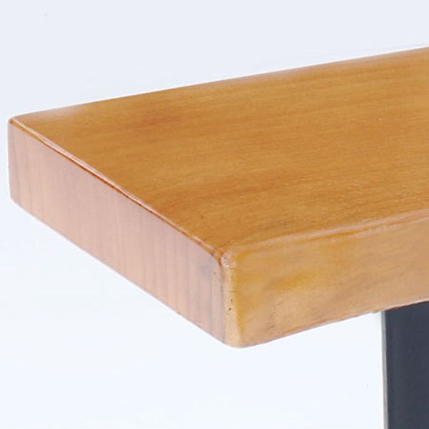 Brown Modern Style Bar Table in Solid Wood and Iron Coffee Shop Bar Table Clearhalo 'Bar Furniture' 'Bar Tables' 'bar_tables' 'furn' 'furn_bar_tables' 'Furniture' 'furniture_bar_tables' 'Kitchen & Dining Furniture' 1200x1200_6bfe1ac4-21fa-4d06-ab1b-3bb9b75eaf7e