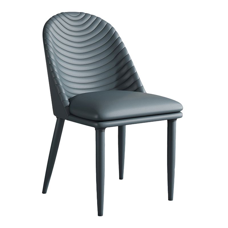 Minimalist Style Solid Back Armless Dining Chairs Leather Dining Chairs Clearhalo 'Dining Chairs' 'Dining Tables & Seating' 'dining_chair' 'furn' 'furn_dining_chair' 'Furniture' 'Kitchen & Dining Furniture' 1200x1200_6bff1416-0439-4334-8d8f-c148222bbf16