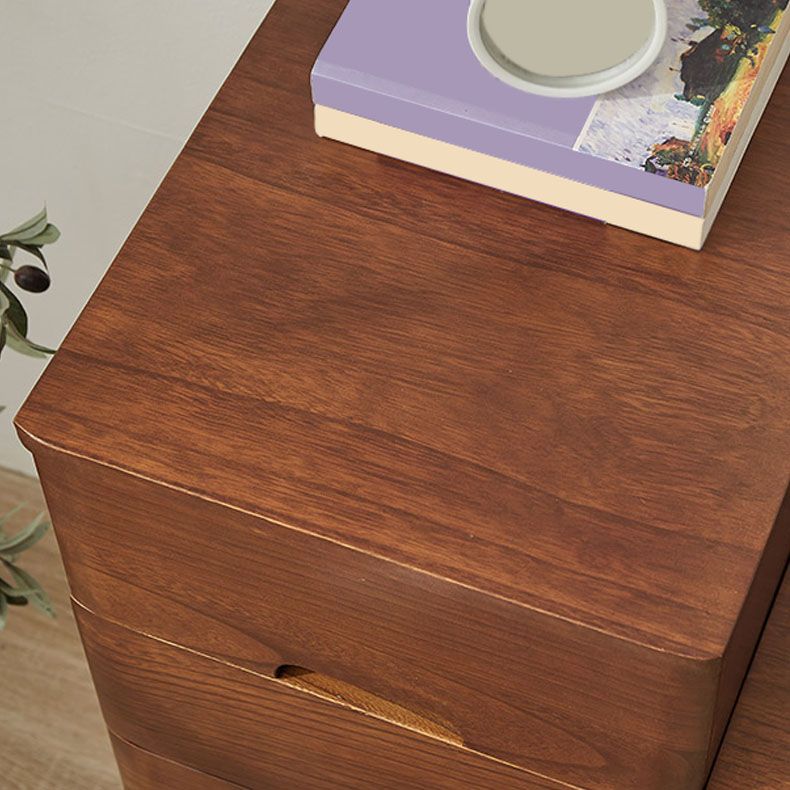 White and Brown Wooden Lingerie Chest Vertical Storage Chest Dresser with Wheels Clearhalo 'Bedroom Furniture' 'Dressers & Chests' 'dressers_chests' 'furn' 'furn_dressers_chests' 'Furniture' 1200x1200_6c00e242-3644-40bf-ac33-d2eb0d4803f6