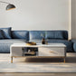 Glam 4-beiniger Couchtisch aus Schiefer, rechteckiges Couchtisch-Set für Zuhause