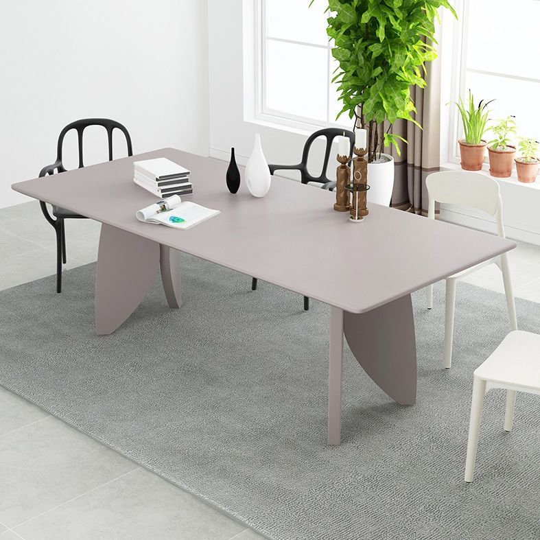 Modern Solid Wood Table for Restaurant Rectangle Dining Table with 4 Legs Clearhalo ' dining_table' 'Dining Tables & Seating' 'Dining Tables' 'furn' 'furn_dining_table' 'Furniture' 'furniture_dining_table' 'Kitchen & Dining Furniture' 'kitchen&dining_furn' 'kitchen' 'kitchen_dining_table' 1200x1200_6c0177ff-e371-4d0d-8b0f-aaa624f101d4