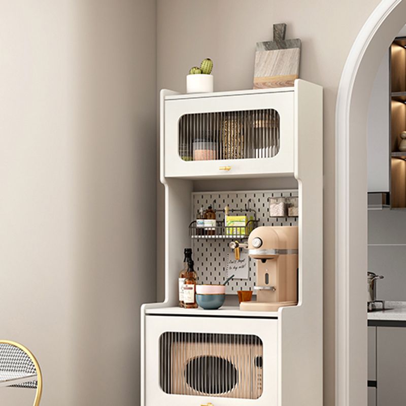 PARA DEL ARRIBA DE MADERA DE MADERA DE MADERA DE Buffet de almacenamiento abierto de estilo glamor