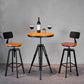 Industrial Adjustable Height Bar Stool Metal Counter-height Stool for Kitchen