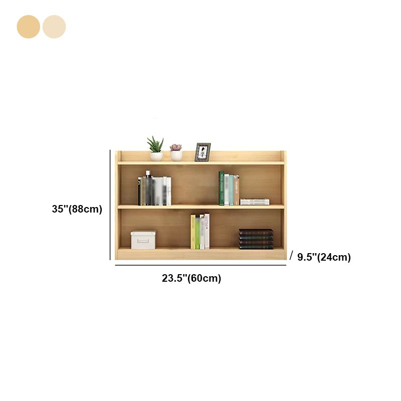 Closed Back Bookshelf Solid Wood Contemporary Style Natural Bookcase for Office Clearhalo 'Bookcases' 'Furniture' 'furniture_bookcases' 'kitchen' 'kitchen_bookcases' 'Living Room Furniture' 'Office Furniture' 1200x1200_6c046a3b-9dfc-4399-970b-e50e8d6ba676