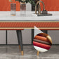 Rectangle Traditional Luxury Dining Table 4 Black Metal Legs Table for Dining Room Clearhalo ' dining_table' 'Dining Tables & Seating' 'Dining Tables' 'furn' 'furn_dining_table' 'Furniture' 'furniture_dining_table' 'Kitchen & Dining Furniture' 'kitchen&dining_furn' 'kitchen' 'kitchen_dining_table' 1200x1200_6c048eb1-4ebc-49d7-9647-603942ccc696