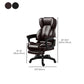 Modern Swivel Chair Adjustable Seat Height Faux Leather Office Chair with Wheels Clearhalo 'furn' 'furn_office_chair' 'Furniture' 'Office Chairs' 'Office Furniture' 'office_chair' 1200x1200_6c04e4db-a62c-4427-a7b3-55356e719f61