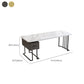 Modern Stone Office Desk Rectangular Shape Task Desk con 1-Drawers para Office