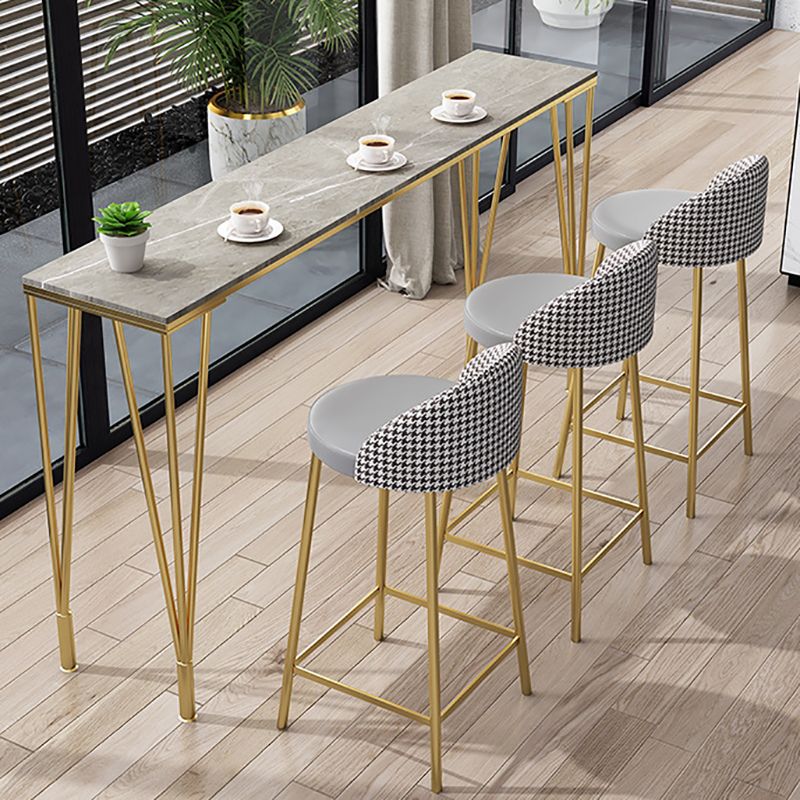 Tavolo da pranzo industriale di rettangolo di pietra sinterizzata con 4 gambe